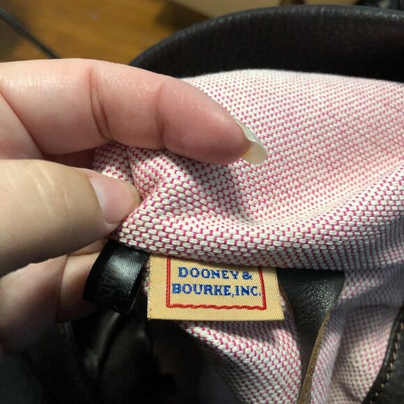 Vintage Dooney & Bourke Annalisa Lock Shoulder Sac Hobo Bag - Picture 7 of 9